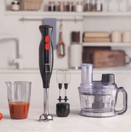 Karaca Pro-Multimax 6-in-1 Keukenmachine 2000W - Hakmolen, Blender en Mixer - 1,5L - Zwart — thumbnail 5