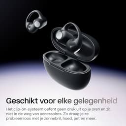 Shokz OpenDots ONE – Open Ear Oortjes – met Dolby Audio – Daardloze Oordopjes – Clip On – Sport Oordopjes – 40u Batterij – Zwart — thumbnail 4