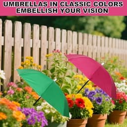 2 stuks verstelbare plantenparasols, waterdichte tuinparasols met metalen stokken en H-vormige palen. Bescherming tegen de zon voor potplanten, bloemen en groenten. — thumbnail 2