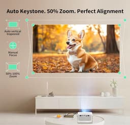 LeeuwenChoice® Mini Beamer - Full HD 1080P Ondersteuning - Compact & Draagbaar - Geschikt voor Thuisbioscoop — thumbnail 5