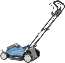Accu Grasmaaier - Elektrische Grasmaaier - Gazon Onderhoud - Borstelloze Motor - 33 cm Snijdbreedte - Blauw en Zwart — thumbnail 4