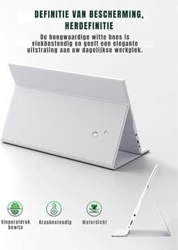 DnA® Professionele Portable Monitor - USB-C - 15.6 Inch - Draagbare Monitor - Portable Monitor Voor Laptop - Wit - 21 x 38 x 49 cm — thumbnail 3