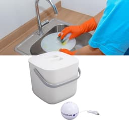 Mini Vaatwasser - Draagbare Afwasser - Thuiskeuken Gebruik - Efficiënte Schoonmaakmodus - 23 x 23 x 22 cm - Wit — thumbnail 4