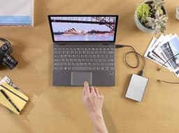 Externe Harde Schijf - Draagbare Opslag - Bestanden Opslaan - Snelle USB 3.0 - 4TB - Zilver — thumbnail 2