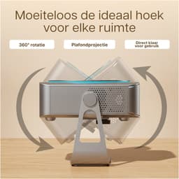 Beamer met WiFi & Bluetooth, 100 Inch Projectiescherm & Standaard van MMOBIEL – Native 1080P, 320 ANSI, 4K Ondersteuning, Automatische Keystone Correctie, 200 Inch – Voor HDMI, USB, iOS & Android — thumbnail 5