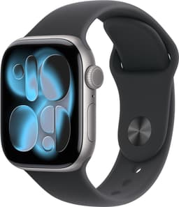 APPLE Watch Series 11 GPS + Cellular - 42mm Aluminium Case - Black Sport Band M/L Smartwatch Space Grey — thumbnail 1