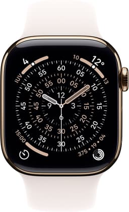 APPLE Watch Series 11 GPS + Cellular - 46mm Titanium Case - Light Blush Sport Band S/M Smartwatch Gold — thumbnail 3