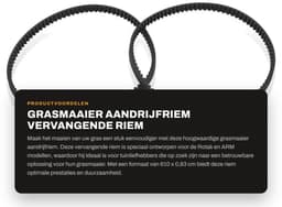 Dailygoods- Aandrijfriem 6,1 meter - Compatibel met Art.8846/8847/8848 - Nylon - 1,6 mm doorsnede - 6 x reservedraadspoel - Grijs - Grasmaaier — thumbnail 5