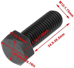 Dailygoods- Maaierblad Vervangend - 2 Stuks - Compatibel met Servis Rhino Breeze - Onderdeelnummer 00775026 - M12x1,75 - Schokbestendig Staal - Grasmaaieronderdeel — thumbnail 5