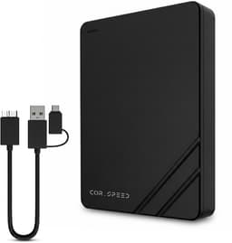 Cor.Speed Externe harde schijf 500 GB met USB C adapter - Harde schijf extern - HDD — thumbnail 1