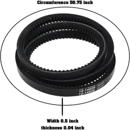 Dailygoods- Aandrijfriem 51 inch - 2 Stuks - Rubber - Compatibel met Hustler Raptor - Raptor Limited - Raptor SD/Raptor SDX - Hoge efficiëntie - Grasmaaier Riem — thumbnail 5