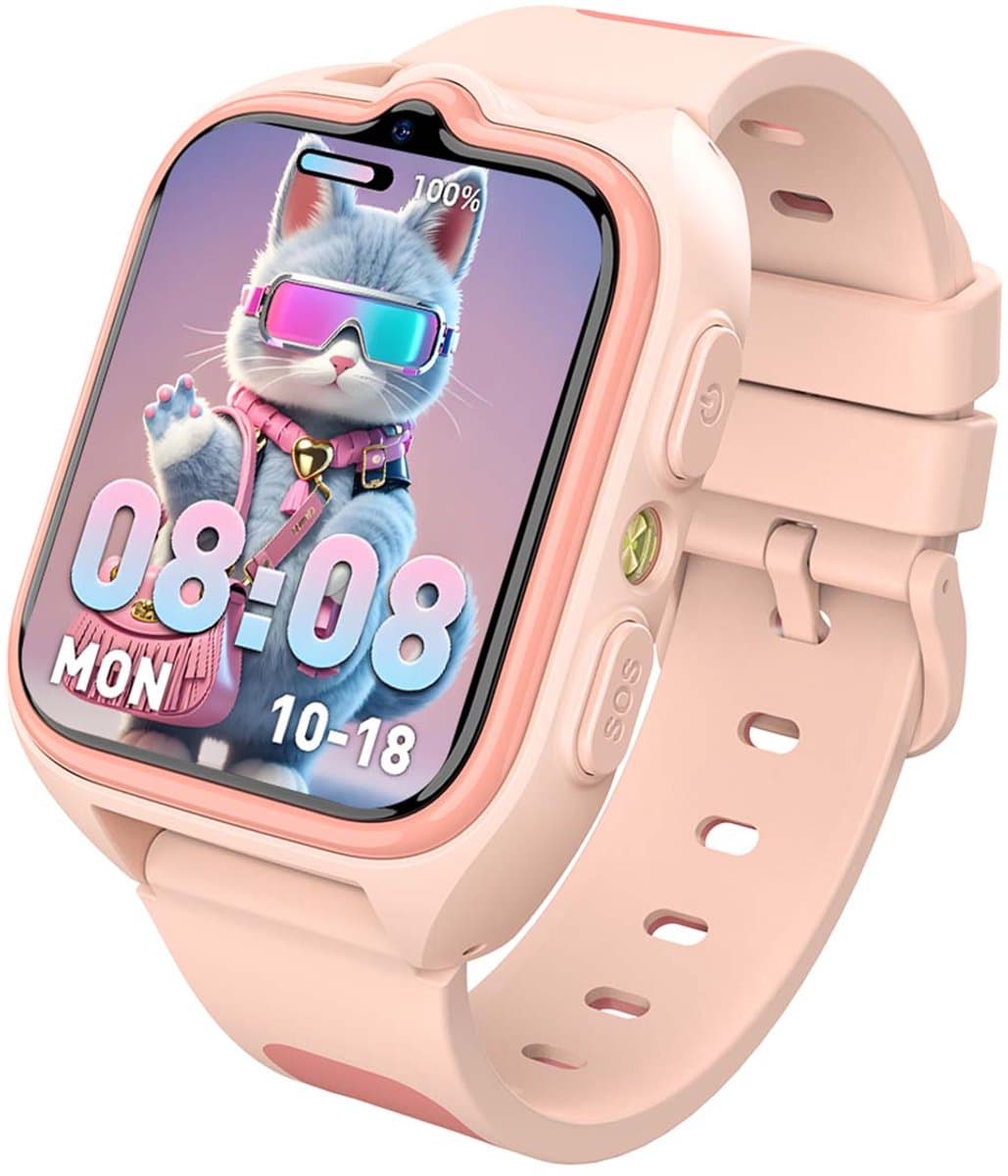 Blackview Z30 Smartwatch - Kids Smartwatch - 1,75" TFT scherm - 800 mAh - 4G Belfunctie - Bluetooth 5.2 - SOS-knop - GPS - LED-zaklamp - Roze — afbeelding 1