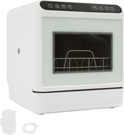 Draagbare Vaatwasser - Mini Vaatwasser - Keuken Reinigen - 6L Watertank - 46 x 41 x 46 cm - Wit — thumbnail 1