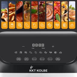 KKT KOLBE Hot air fryer, air fryer, 8.5 liters, 10 programs, 13 functions, very quiet, frying without oil and fat, fryer, 1 tray, AF8500 — thumbnail 3