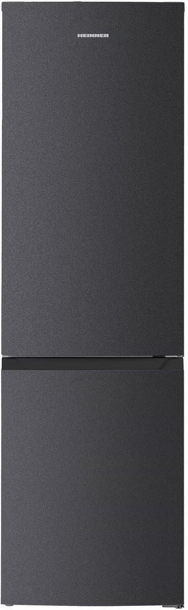 Heinner Koel-vriescombinatie 253 liter – No Frost – Vrijstaand – 39 dB – Energielabel E – Supervriezen – Antracietgrijs – Inverter – 5 jaar garantie — afbeelding 1