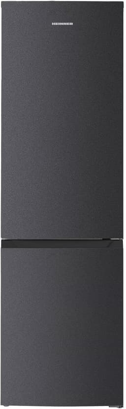 Heinner Koel-vriescombinatie 253 liter – No Frost – Vrijstaand – 39 dB – Energielabel E – Supervriezen – Antracietgrijs – Inverter – 5 jaar garantie — thumbnail 1