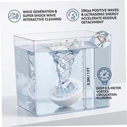 Mini vaatwasser - Gootsteen reiniger - Snel afwassen - Krachtige golfreiniging - Compact formaat - Blauw — thumbnail 4