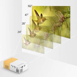 Dailygoods - Dailygoody - Mini Projector - 1080P Draagbare Film Projector - Compact en Lichtgewicht - HD Multimedia Interface - Geschikt voor Smartphone en Laptop — thumbnail 4