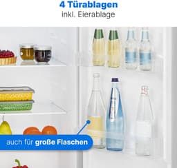 Bomann VS 7363 – Kastmodel Koelkast zonder vriesvak – 143 cm hoog - 242 Liter – Energieklasse D – Stil (39dB) - Dark Inox look — thumbnail 5