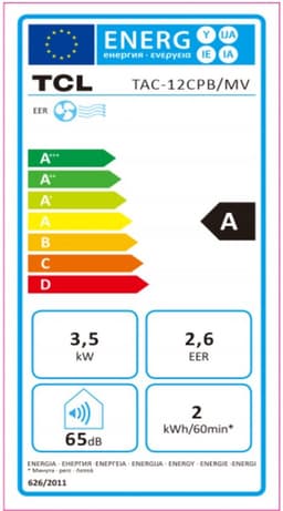Mobiele airco 12000 BTU 4-in-1 – 45L/dag – Follow-me modus – Tot 51 m² – Stil <53 dB – Afstandsbediening – 24U timer – Slang inbegrepen — thumbnail 2
