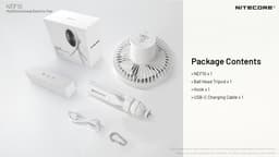 Nitecore NEF10 Elektrische Ventilator Gray — thumbnail 2