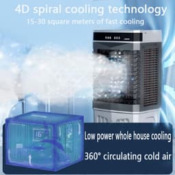 Mobiele Airco - Luchtkoeler Ventilator - Ruimte Koelen - Zonder Afvoerslang - 50 liter - Wit — thumbnail 3