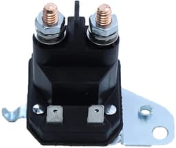 Startrelais Grasmaaier - Solenoïde Schakelaar - Motor Starten - 12 Volt 100 Ampère - 1/4 Inch Schroefdraad - Zilverkleurig — thumbnail 2