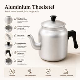 15-delige Picknickset – Barbecue Set met Samowar, Opvouwbare BBQ, Grillrooster, Theeketel en Accessoires — thumbnail 3