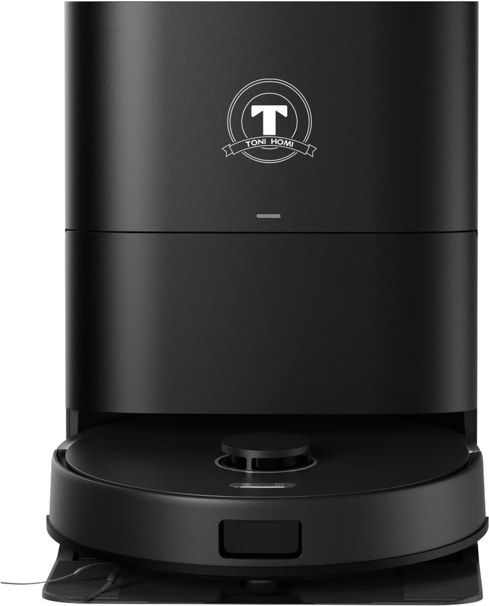 TONIHOMI® X8 + V07 Steelstofzuiger - Robotstofzuiger met dweilfunctie - Automatisch legen - Laadstation - LDS Laser navigatie - Met app - Zwart — afbeelding 1