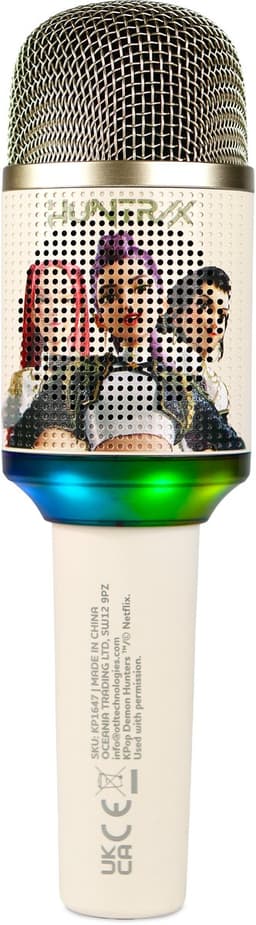 KPop Demon Hunters - Huntr/x - Golden - draadloze karaoke microfoon voor kinderen - LED lichteffect - speaker - stemeffecten — thumbnail 5