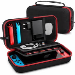 BOTC Case Geschikt voor Nintendo Switch - Beschermhoes - Opbergtas - Portal case - opbergcase - Draagbare Opbergtas Koffer - Zwart — thumbnail 1
