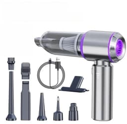 Hutjemutje - handstofzuiger - auto stofzuiger - kruimeldief - snoerloos - zuigen & blazen - krachtig - 6000 mAh zuigkracht - paars — thumbnail 1