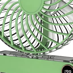 Opvouwbare transparante ventilator - 199 Standen - USB - Zomergebruik - Reizen, kamperen, wandelen — thumbnail 2