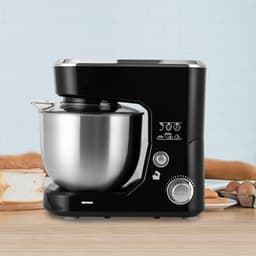 Keukenmachine - Mixer Standmixer - Bakken En Koken - Krachtige 1000W Motor - 5 Liter Kom - Zwart Zilver — thumbnail 5