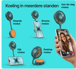 Fresh 'n Rebel Magnetic Fan - Aqua Ember — thumbnail 2