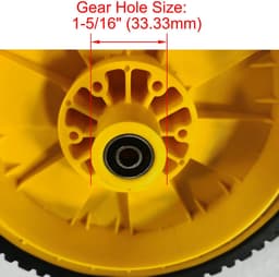 Dailygoods- Grasmaaier Wiel 8 Inch - 2 Pack - Vervangt Oregon 72-115 - Compatibel met John Deere - Naaflengte 1-1/2 Inch - Kunststof - Grasmaaierwielen — thumbnail 2