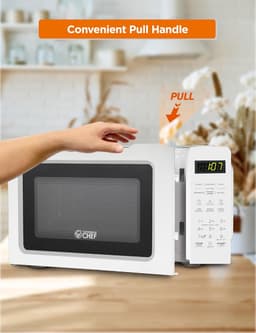 Magnetron met kookplaat - Kleine oven - Snel maaltijden bereiden - Touch bediening - 0.7 CU capaciteit - Wit — thumbnail 3