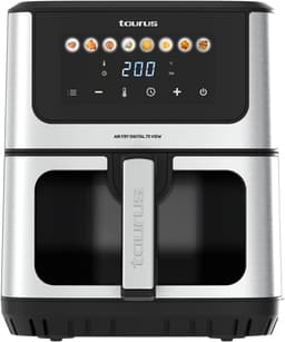 Digitale Airfryer - Hete Lucht Frituur - Gezond Koken - 8 Programma's - 65 Liter - Zwart — thumbnail 1