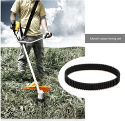 Dailygoods- Aandrijfriem Rubber - 77 Tanden - 3mm Tandhoogte - 10mm Breedte - 231mm Omtrek - Gesloten Lus - Compatibel met Black & Decker - Grasmaaier Riem — thumbnail 3