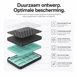 Sounix Game card case Geschikt voor Nintendo Switch 2 - 12 slots - Beschermhoes - micro SD kaart houder - Zwart — thumbnail 4