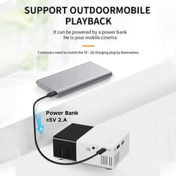 Dailygoods - Draagbare Mini Projector met 1080p Full HD en Ingebouwde Luidsprekers — thumbnail 5