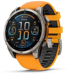 Garmin Fenix 8 Sapphire AMOLED 47mm - Titanium - Multisport GPS Smartwatch - Spark Orange/Graphite — thumbnail 4