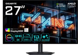 GIGABYTE MO27Q28GR - 2K QHD WOLED Gaming Monitor - 280Hz - 27 Inch — thumbnail 1