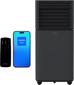 MEDION Smart Mobiele Airco P901 (9000 BTU, 3-in-1, Koelen, Ontvochtigen, Ventileren, tot 32m², incl. Raamafdichtingskit, voor Slaapkamer en Woonkamer, WiFi, App-Functie, Afstandsbediening, MD 37732) d — thumbnail 1