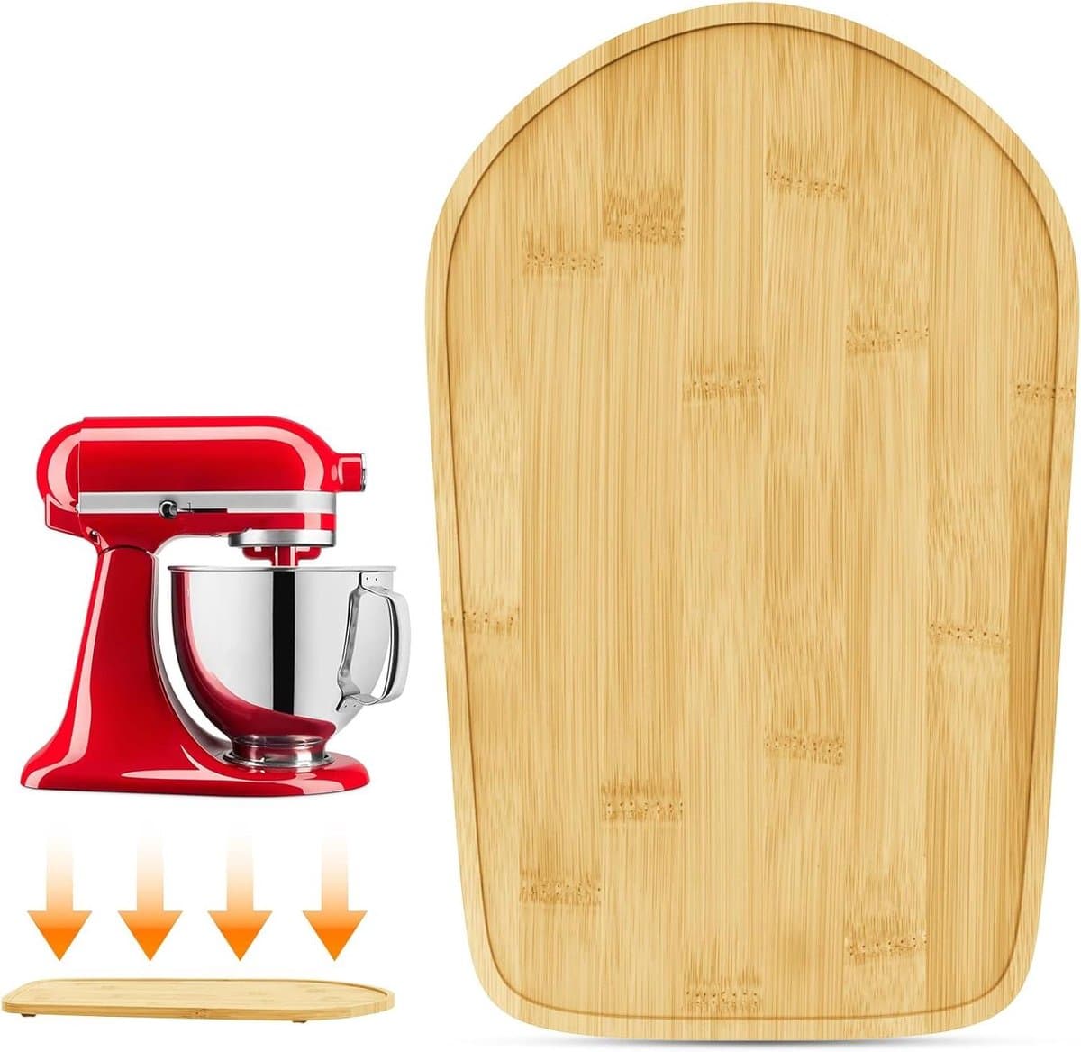 Mixer Mat - Apparaat Schuiver - Keuken Werkplek - Effortless Glide - 34 cm - Natuurlijk — afbeelding 1
