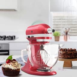 Mixer Kom - Glazen Kom - Bakken en Koken - Met Schenktuit - 5 Quarts - Transparant — thumbnail 4