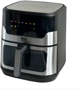 Heteluchtfriteuse - Airfryer Frituurpan - Gezond Frituren - XXL Inhoud Kijkvenster - 9 Liter - Zwart Zilver — thumbnail 4