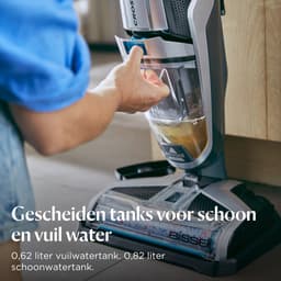 BISSELL CrossWave C3 Pro Steelstofzuiger met Dweilfunctie - 3-in-1 Stofzuiger, Dweil & Droger - Vloerreiniger met Snoer - Multi Surface Cleaner voor Harde Vloeren & Vloerkleden - 3555N — thumbnail 3