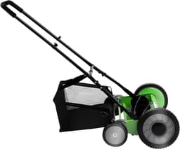 Handgrasmaaier - Handmaaier - Gazon Onderhoud - Milieuvriendelijk Aangedreven - 50 cm Maaibreedte - Groen Zwart — thumbnail 1