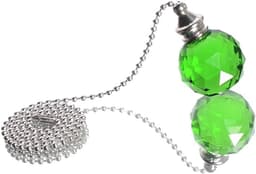Plafondventilator Trekketting - Kristal Trekkoord Lamp - Ventilator Bediening - Prismatische Kristal Bal - 50 cm Ketting - Roze — thumbnail 4